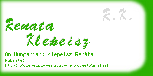 renata klepeisz business card